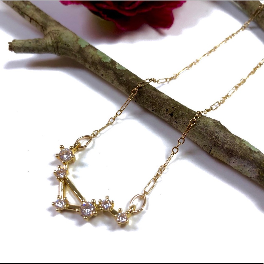 Libra Necklace, Constellation, Zodiac, Astrology